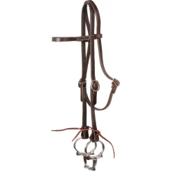 Western Rawhide Single Ply Browband Headstall W/ Ties