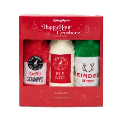 ZippyPaws Holiday Happy Hour Crusherz - 3 Pack